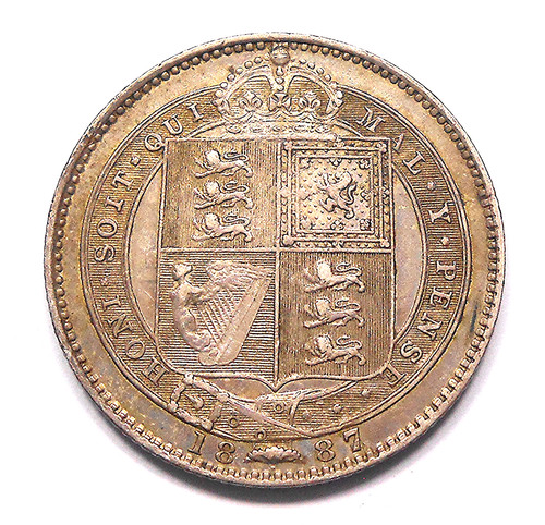 Gran bretagna 1887 argento - bretagna,