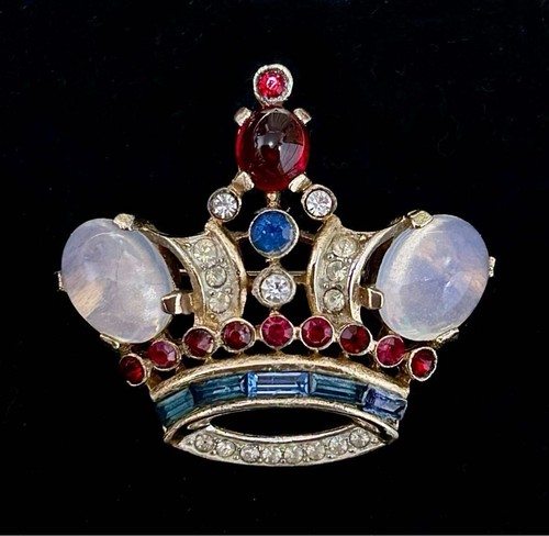Trifari spilla corona piccola - spilla,
